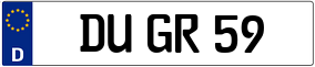 Trailer License Plate